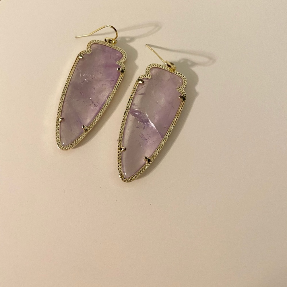 Kendra Scott Sky Amethyst earrings